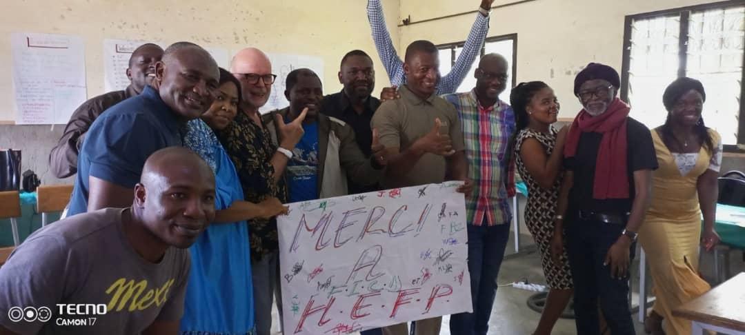 Photo avec le formateur daniel