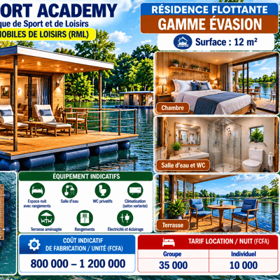 Residence flottante evasion sportive